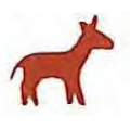 Mylar Shapes Donkey (5")